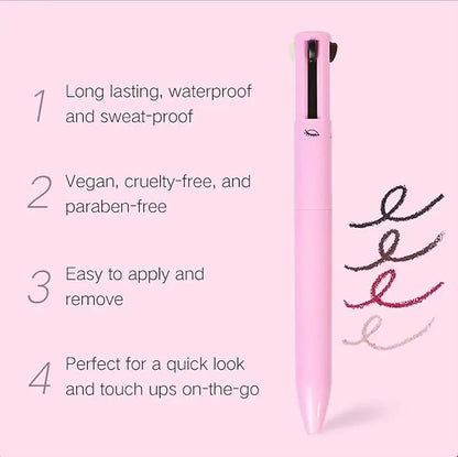 4-in-1 Makeup Pen - Long Lasting and sweat proof