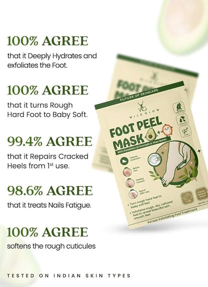WILDGLOW Peeling Foot Mask