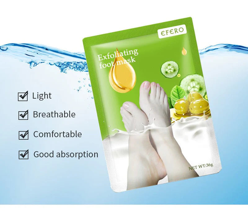 Exfoliating Foot Mask Foot SPA Pedicure Socks Removing Dead Skin Whitening Heels Feet Peeling Anti Cracked Foot Skin Care
