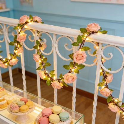 Artificial Rose Vine LED String Light